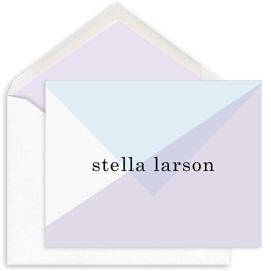 Chic Abstract Folded Note Cards